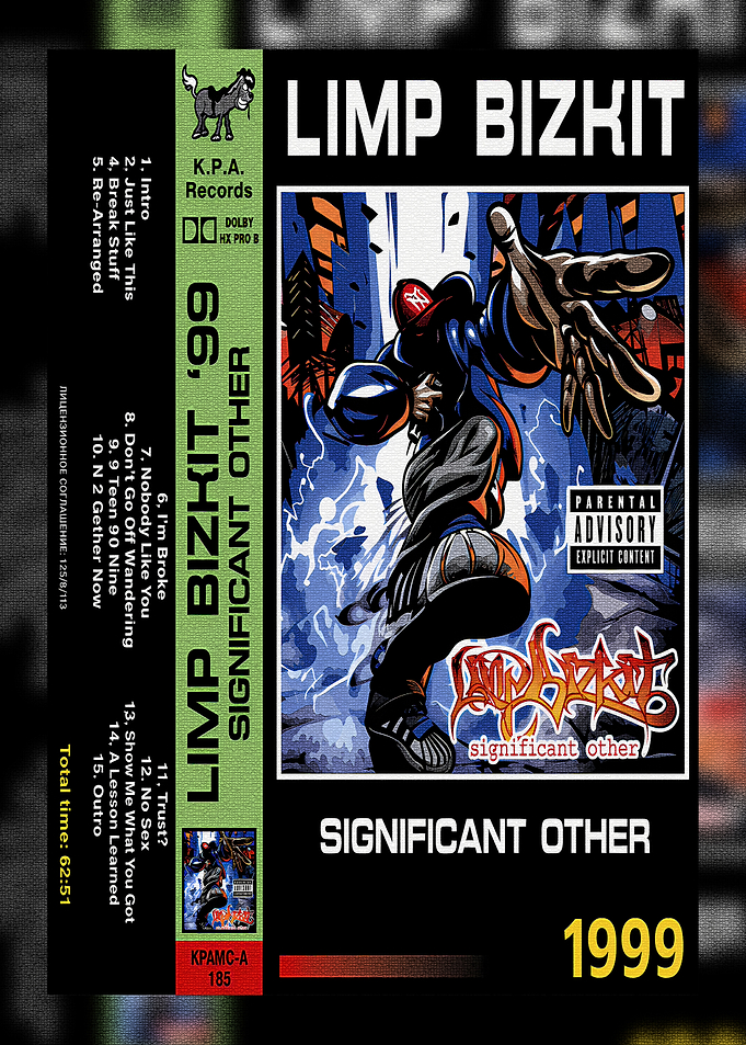 Limp Bizkit Significant Other Cassette Cover