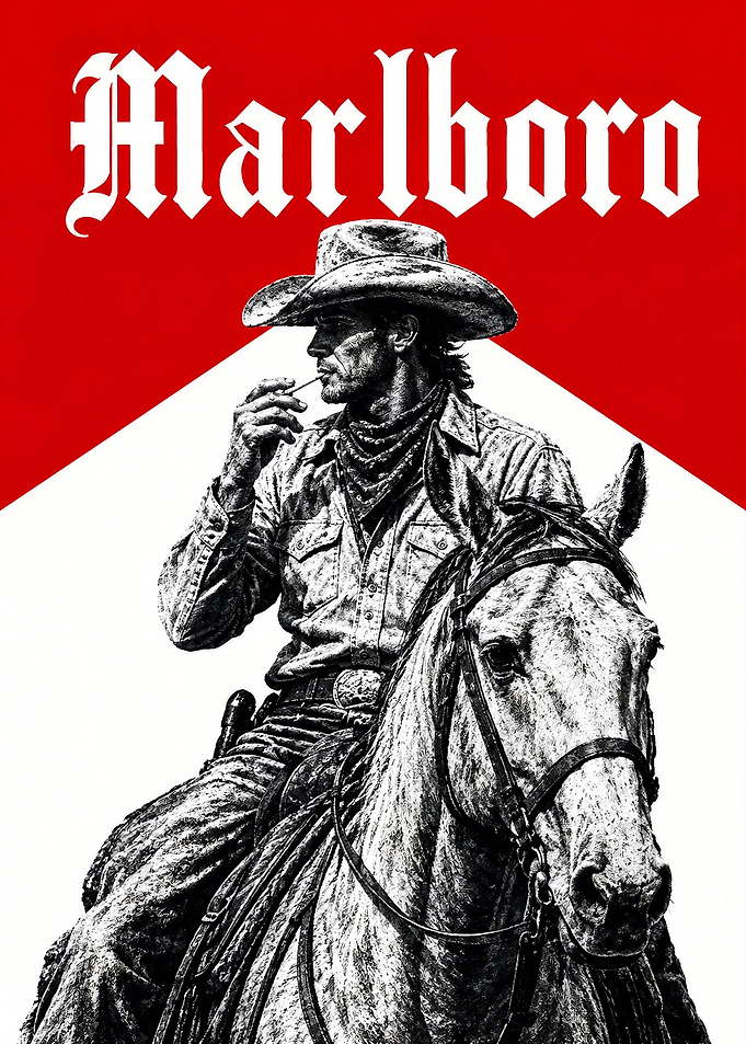 Marlboro Cowboy Vintage art