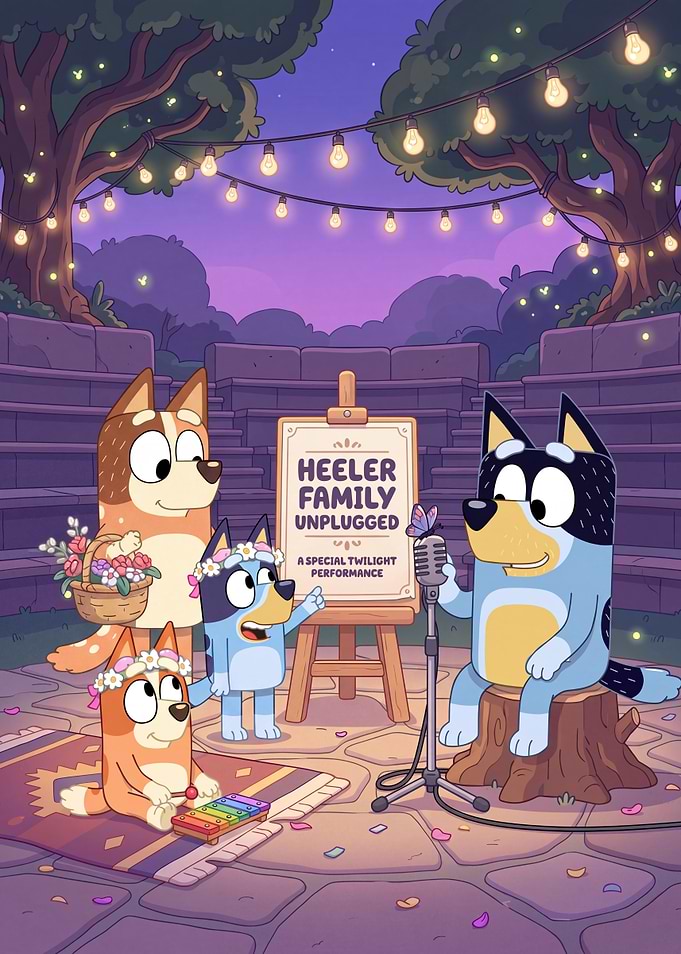 Bluey Heeler Family Unplugged Performance