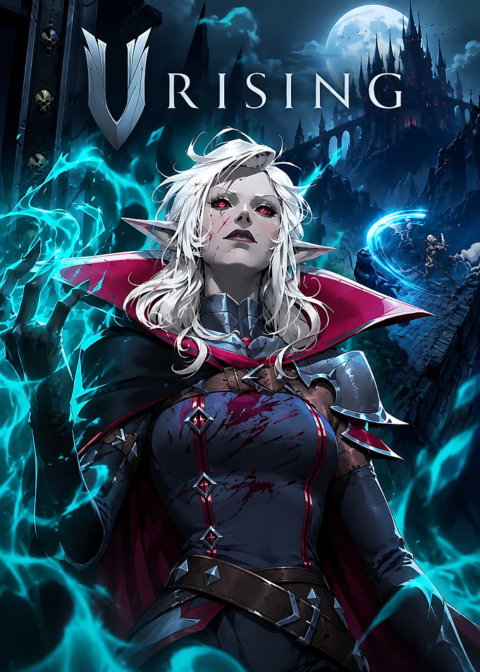 V Rising Vampire Game Poster