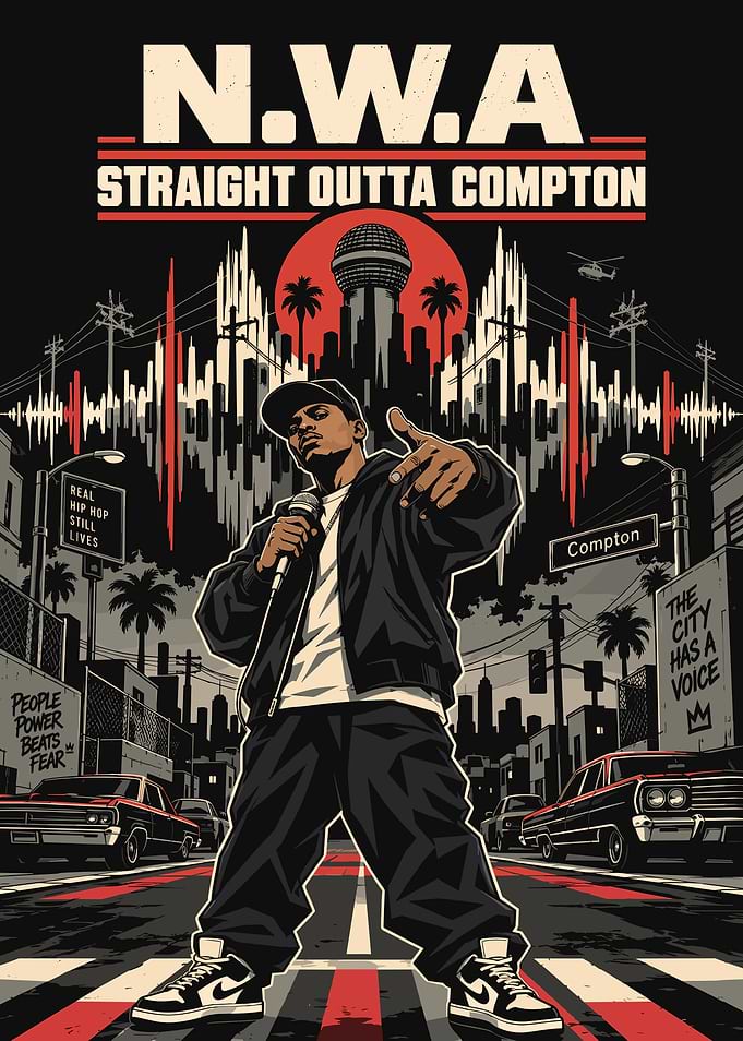 N.W.A Straight Outta Compton Poster