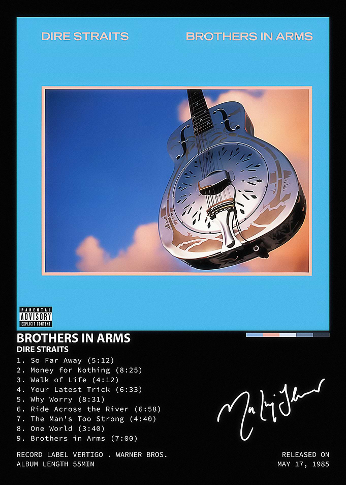 Dire Straits Brothers in Arms Poster