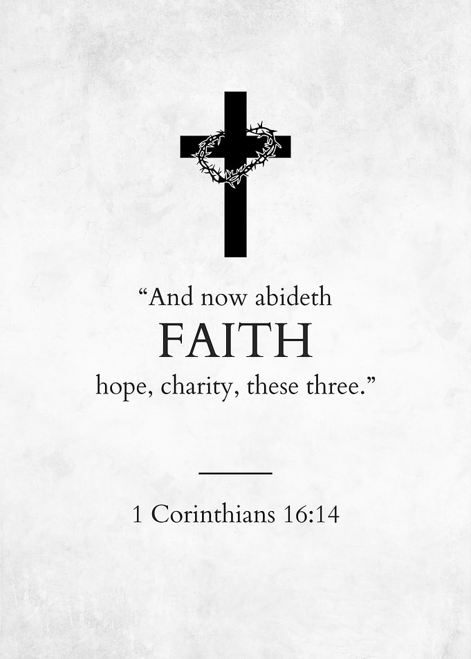 Christian Faith Quote Wall Art