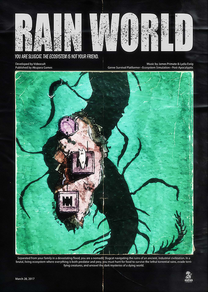 Rain World Video Game Poster