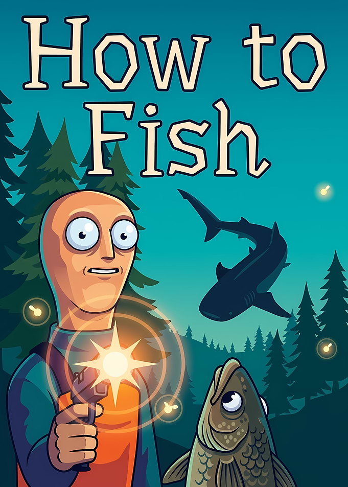 How to Fish Cartoon Illustration