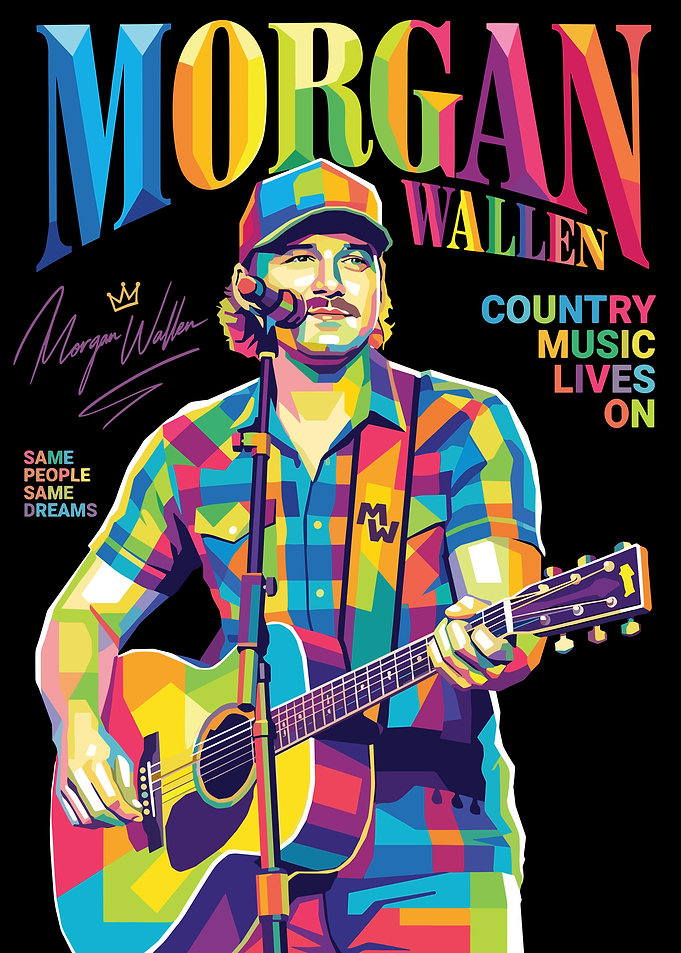 Morgan Wallen Pop Art Poster