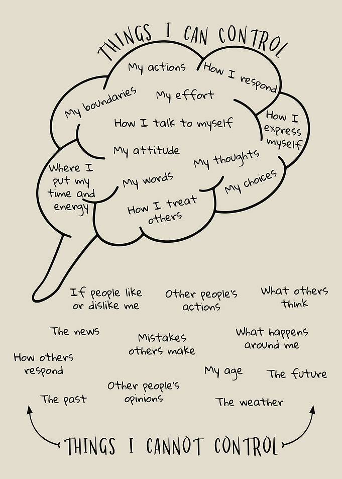 Things I Can Control Infographic