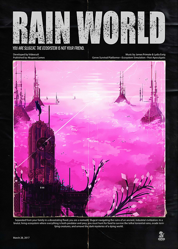 Rain World Video Game Poster