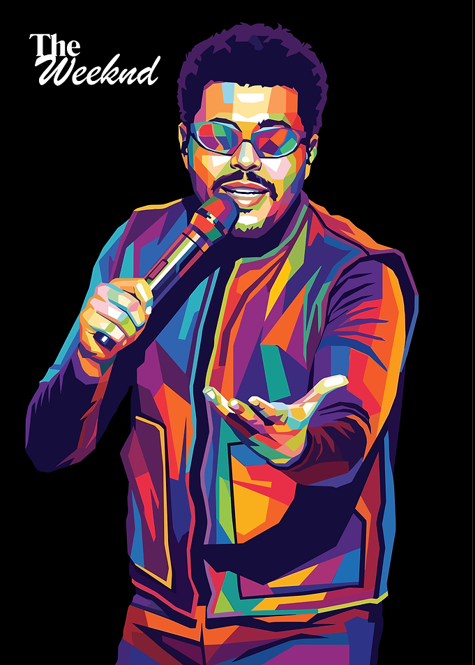 The Weeknd Pop Art Portrait