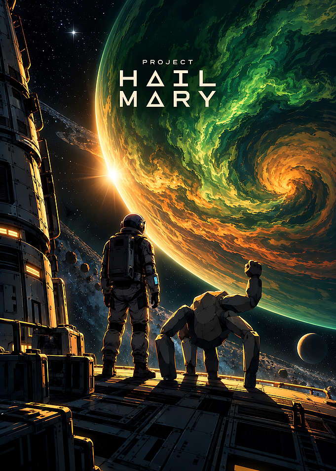 Project Hail Mary Space Poster