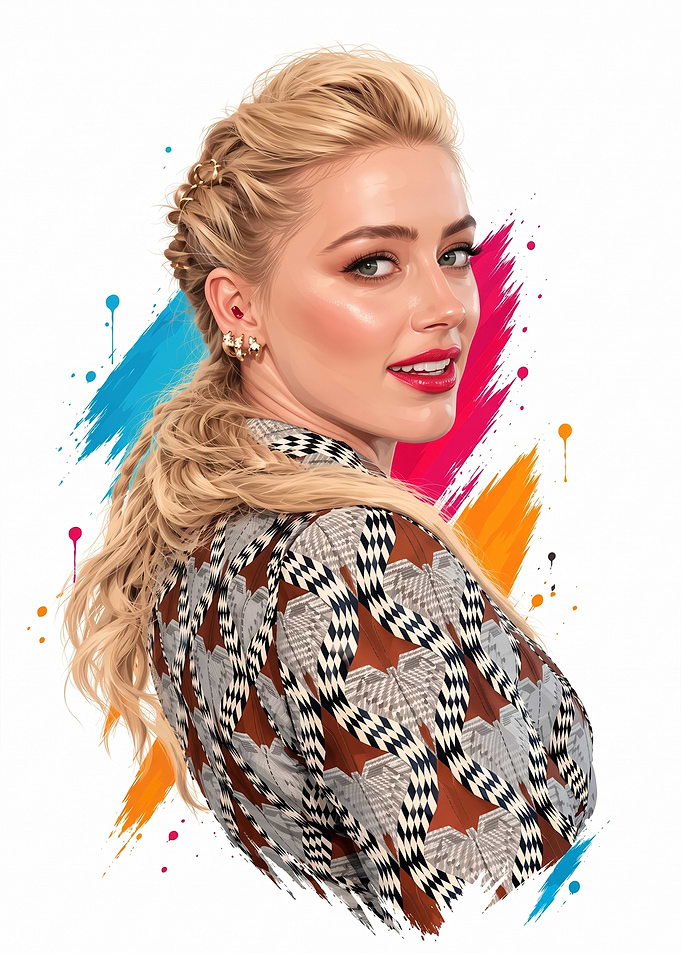 Amber Heard Artistic Portrait
