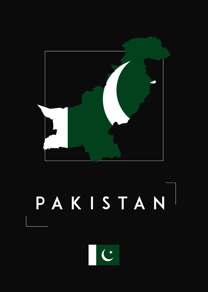 Pakistan Map Flag