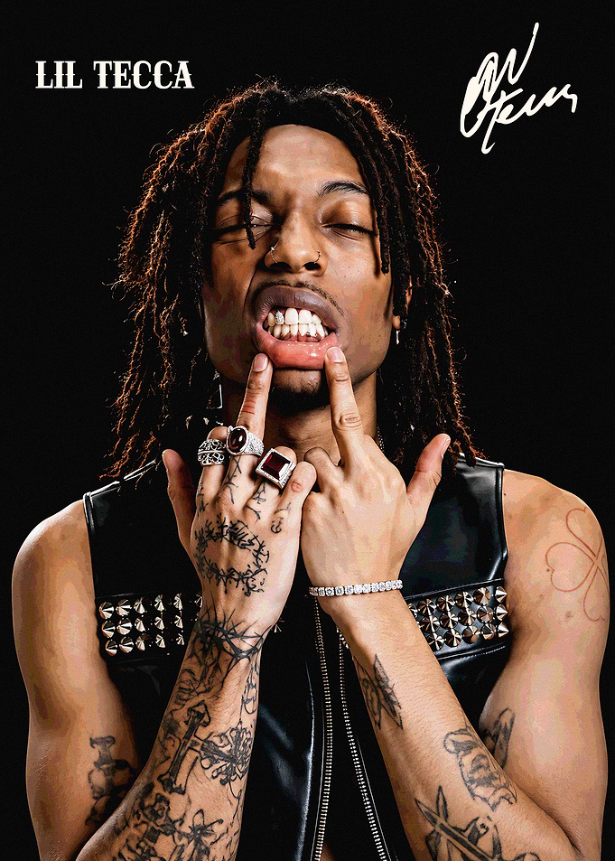 Lil Tecca Portrait Poster