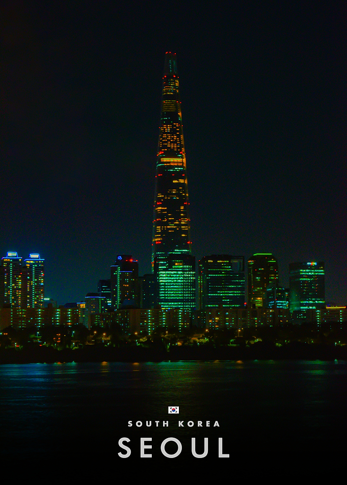Lotte World Tower at Night