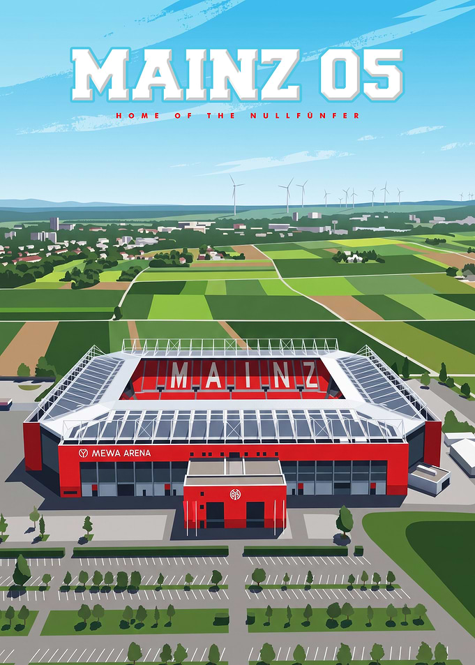 Mainz 05 Mewa Arena Poster