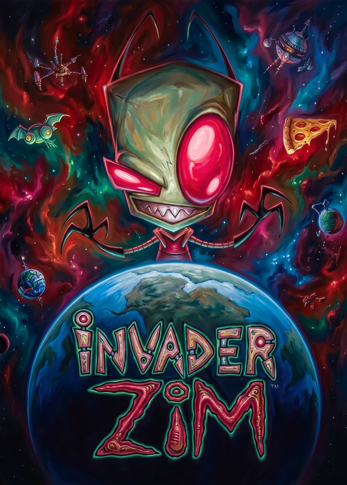 Invader Zim Space Poster
