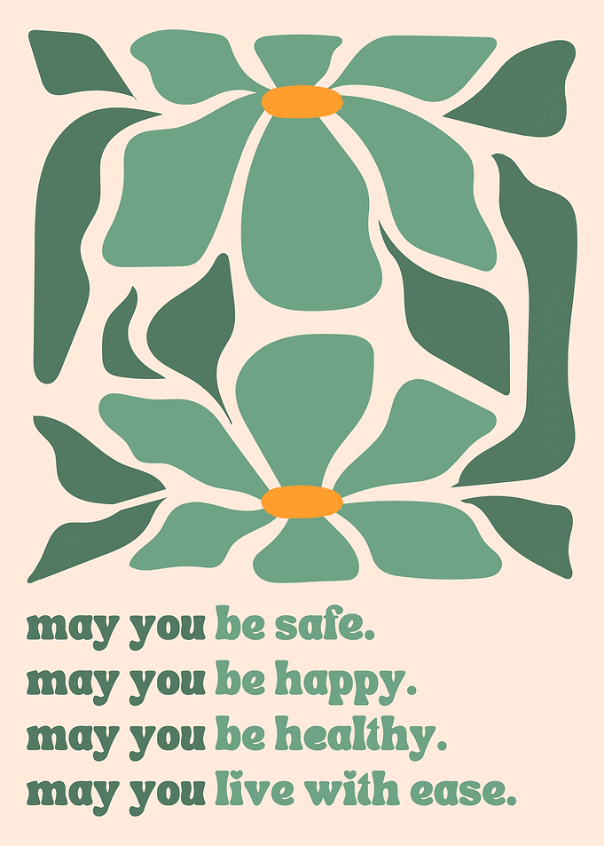Inspirational Floral Quote Wall Art