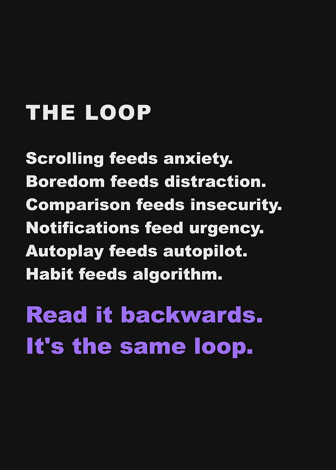 The Loop Minimalist Text Poster