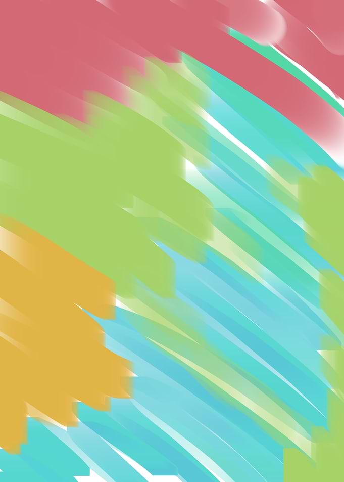 Abstract Diagonal Color Brush Strokes