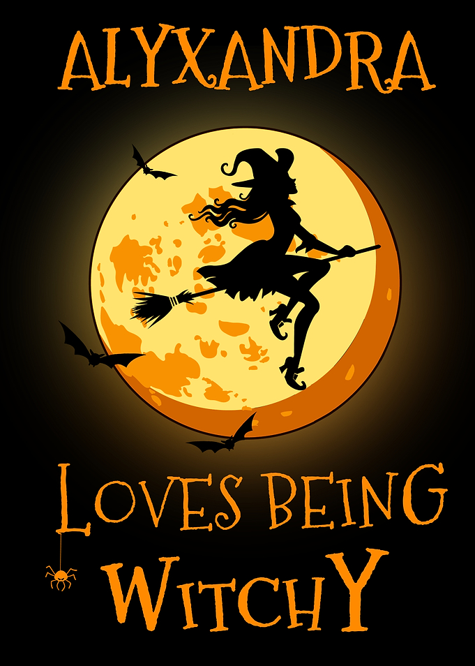 Alyxandra Loves Being Witchy Halloween Design