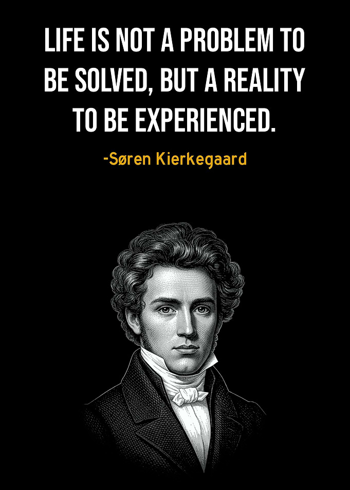 Søren Kierkegaard Inspirational Quote Poster