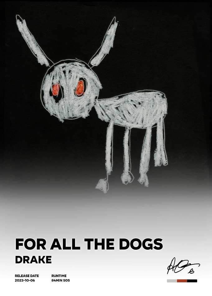 Drake For All The Dogs Album Cover