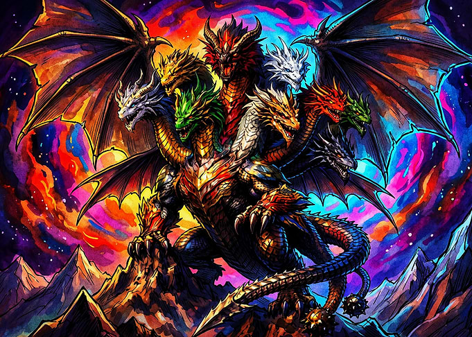 Multi-Headed Dragon in Cosmic Landscape