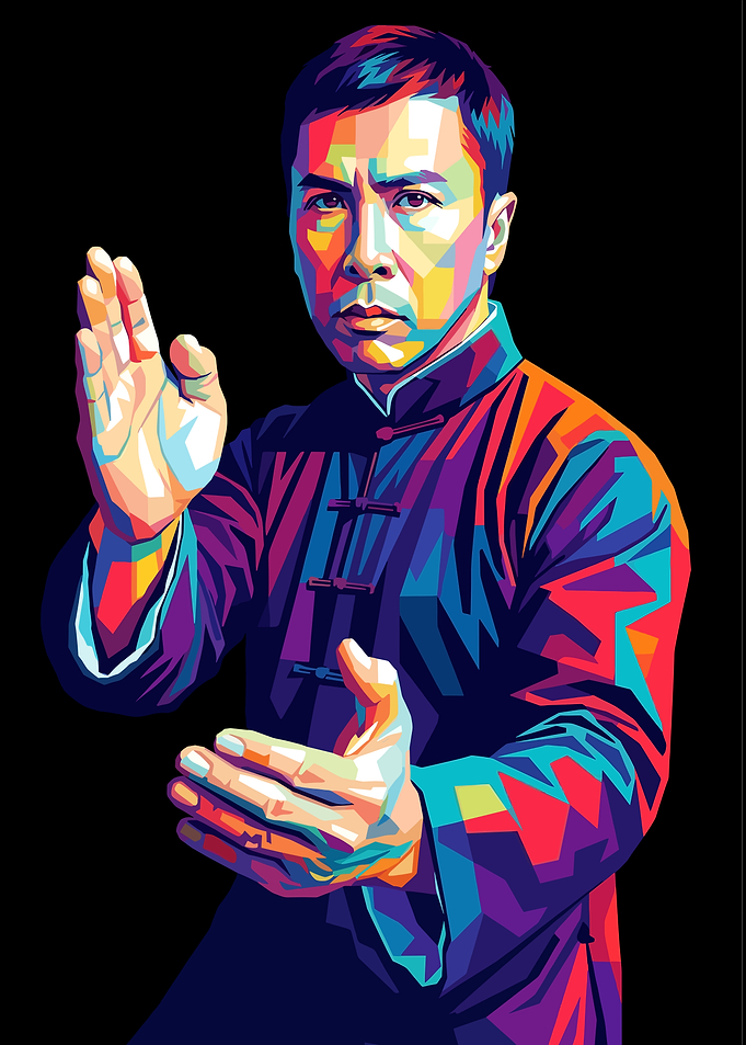 Donnie Yen Pop Art Portrait