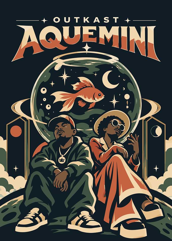 Outkast Aquemini Album Art Poster