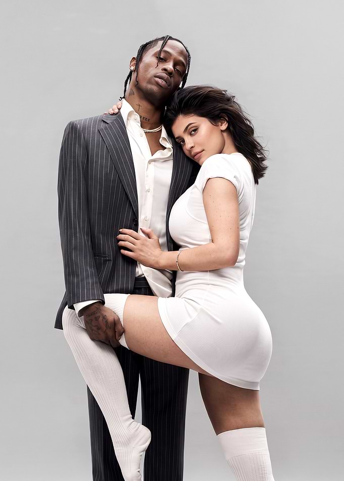 Travis Scott and Kylie Jenner Portrait Poster