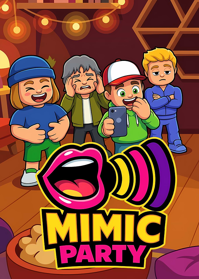 Mimic Party Mobile Game Illustration
