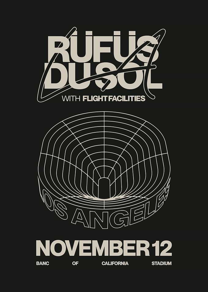 Rufus Du Sol Concert Poster