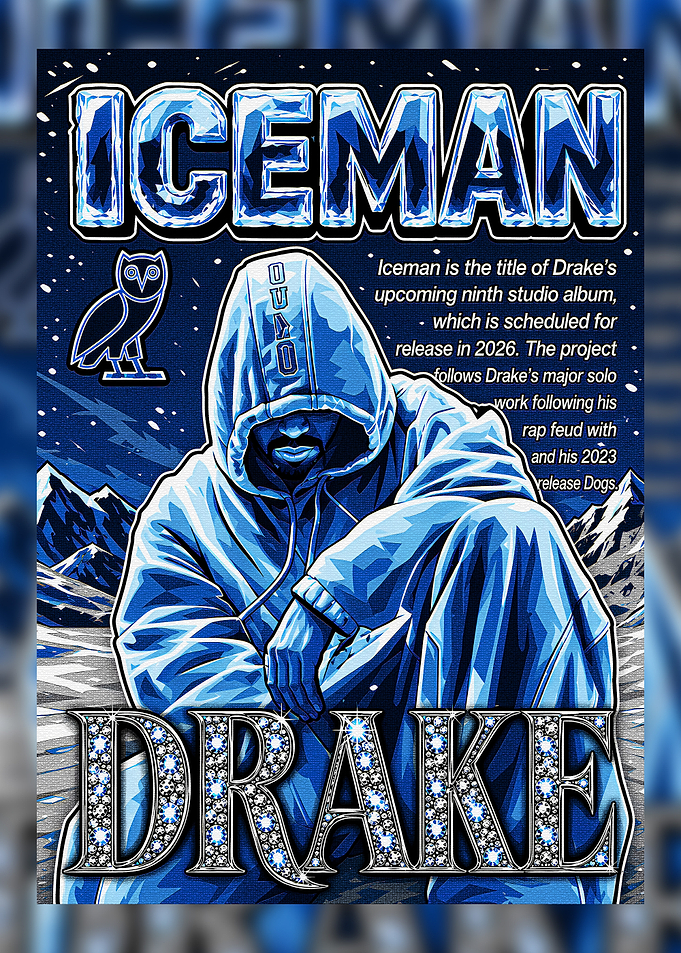 Drake Iceman Album Fan Art Poster