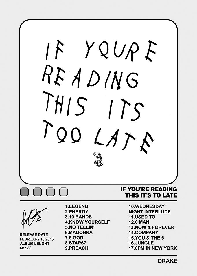 Drake If You're Reading This Album Poster