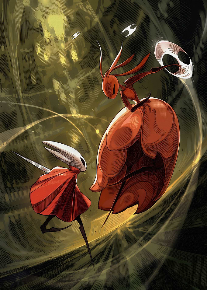 Hornet and Lace Battle Illustration