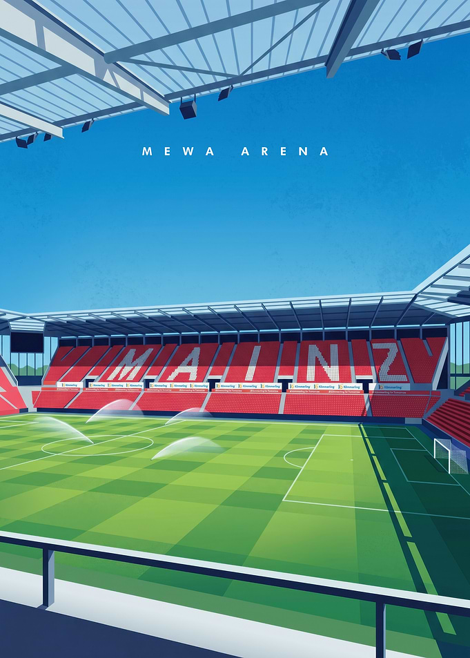 MEWA Arena Mainz Stadium Illustration