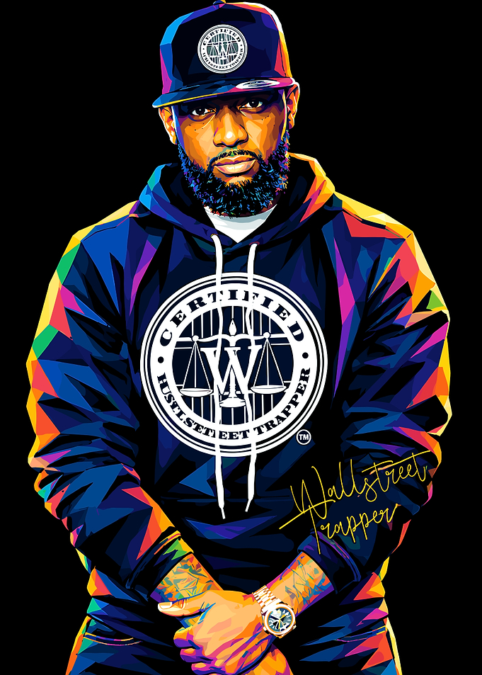 Wallstreet Trapper Pop Art Portrait