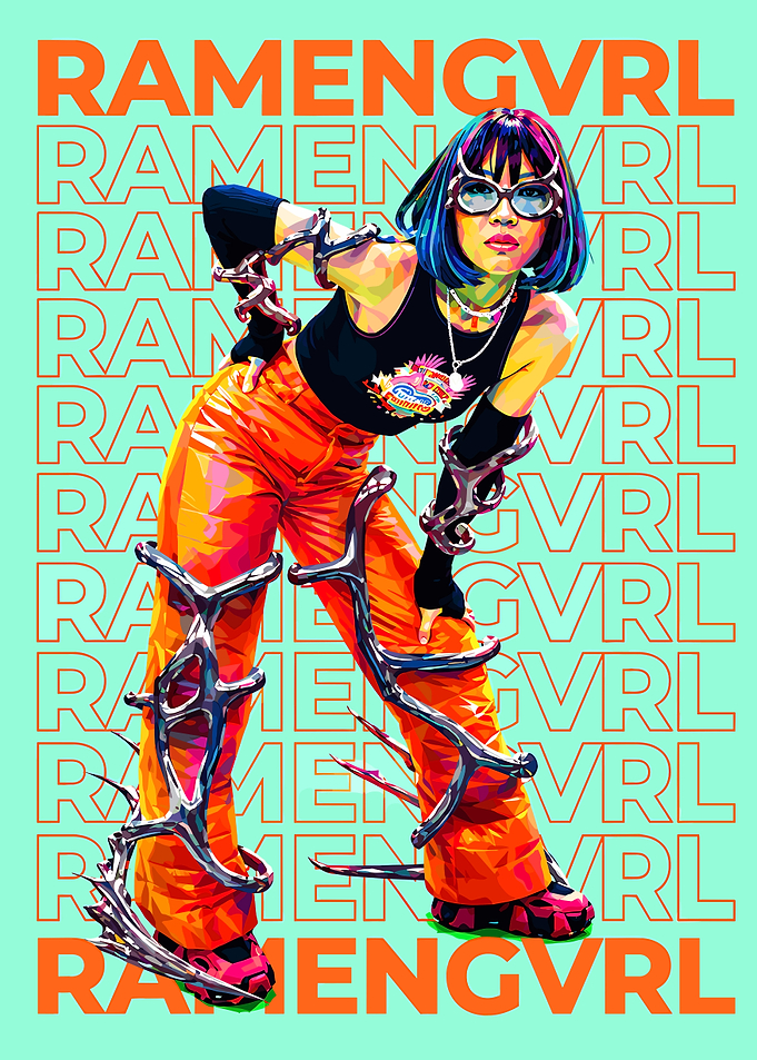 RAMENGVRL Pop Art Portrait