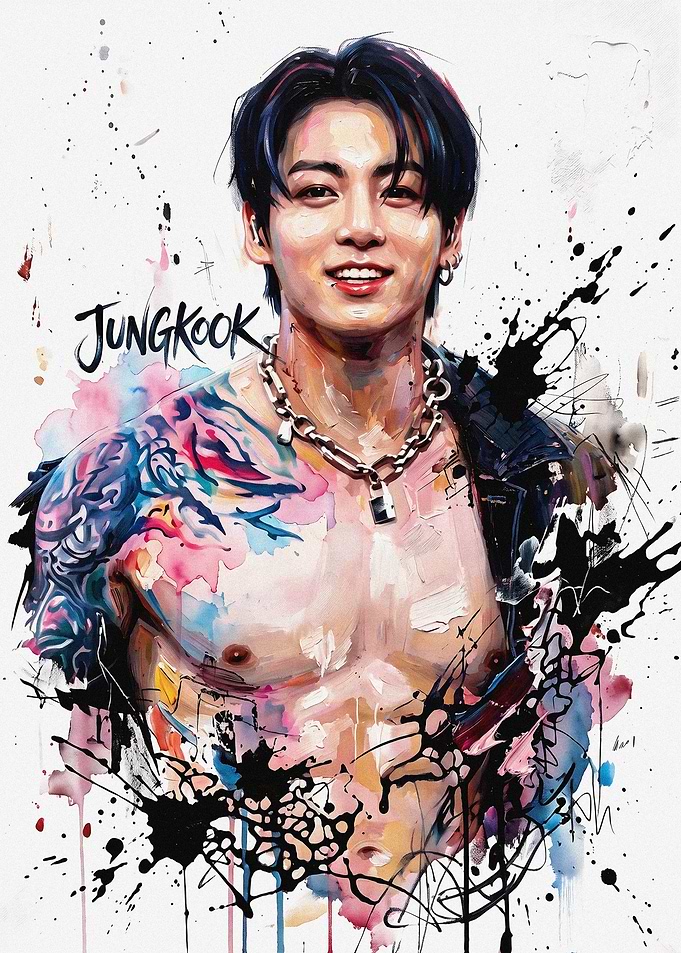Jungkook Artistic Portrait