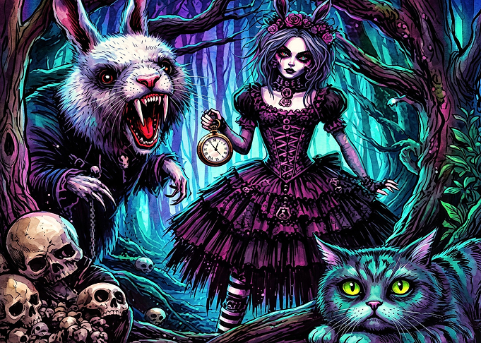 Dark Gothic Alice in Wonderland