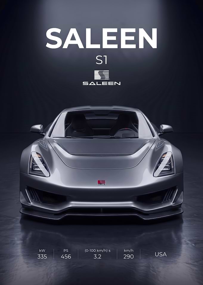 Saleen S1 Sports Car Poster
