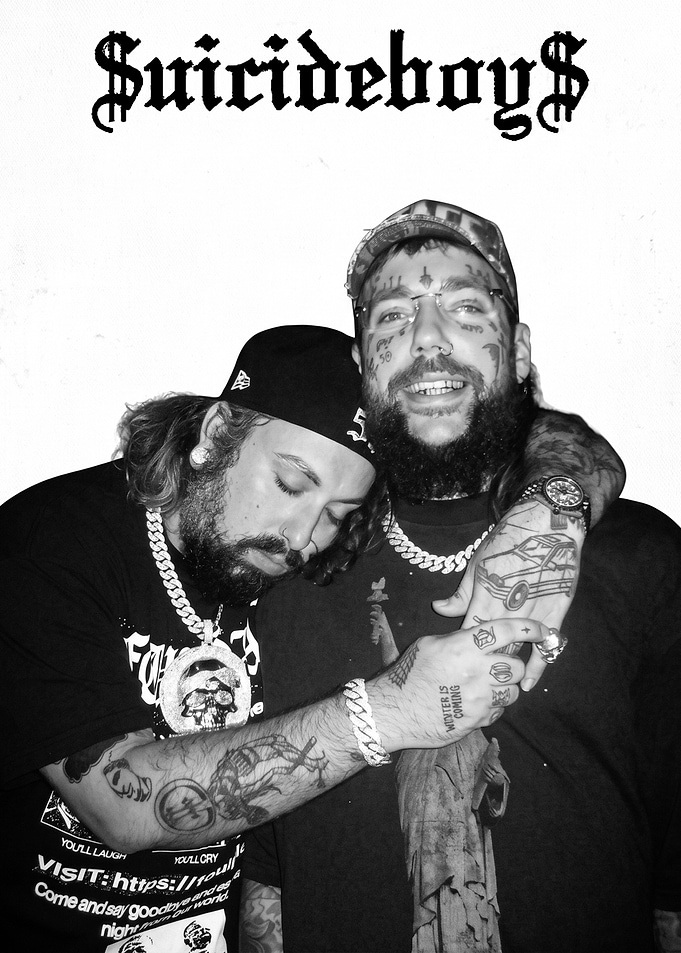 $uicideboy$ Black and White Portrait