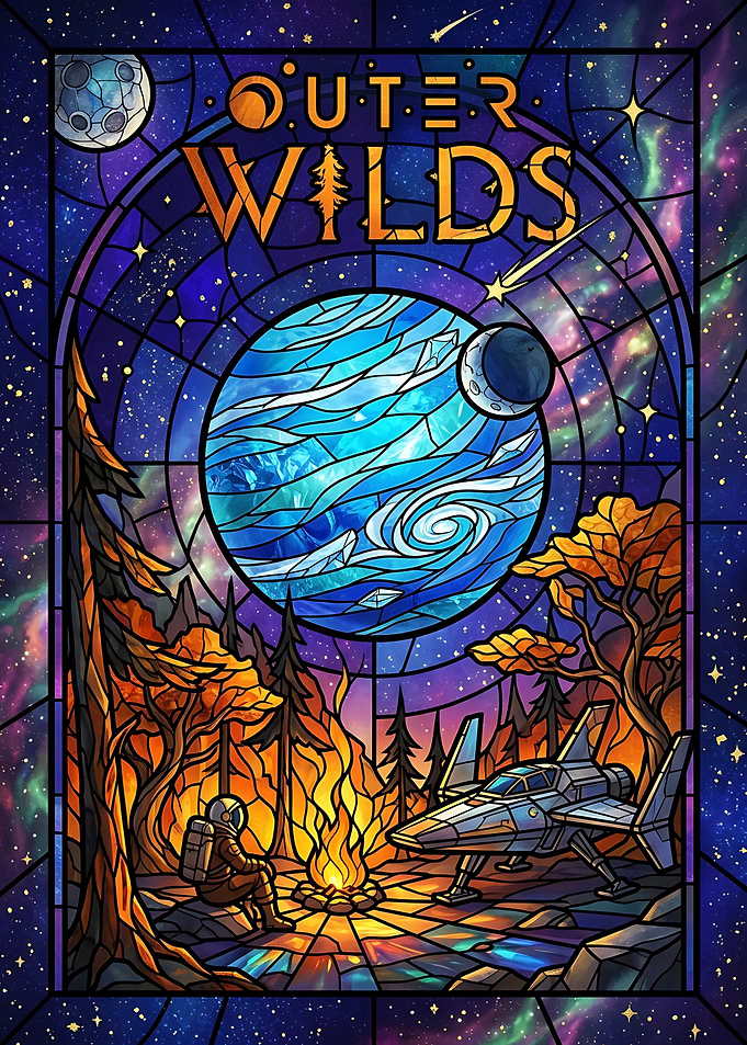 Outer Wilds Stained Glass Art