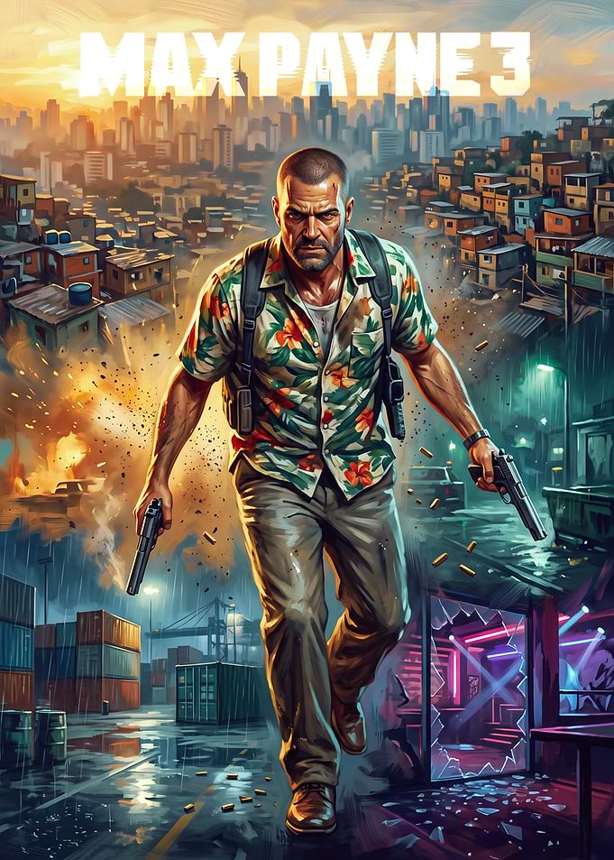 Max Payne 3 Action Poster