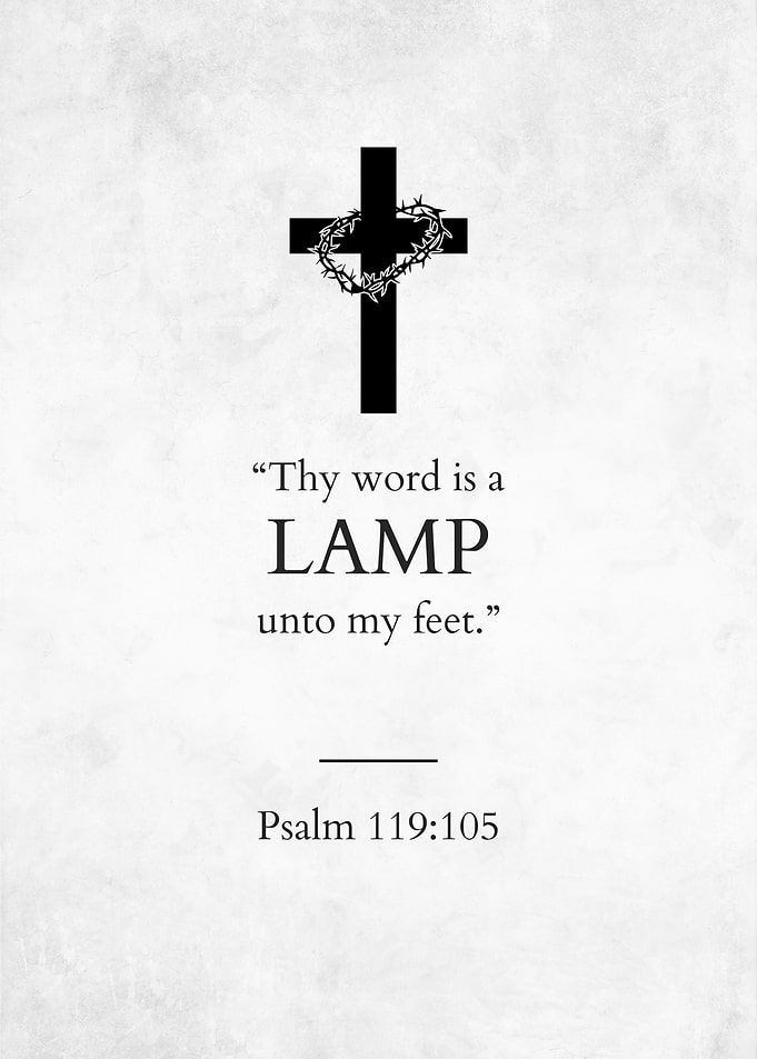 Psalm 119:105 Christian Bible Verse