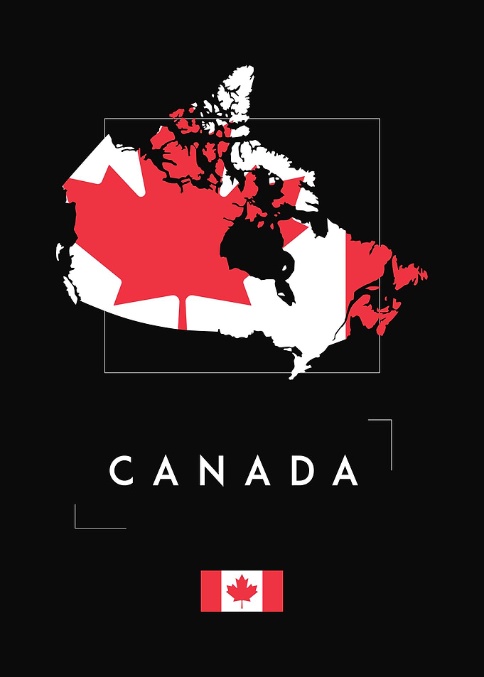 Canada Map Flag
