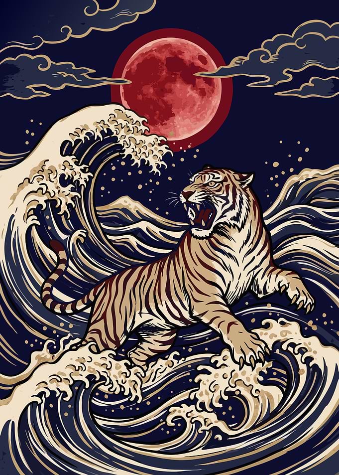 Crimson Moon Tiger