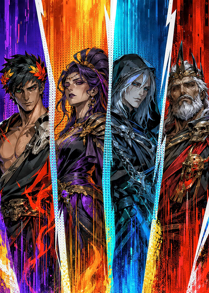 Hades Game Character Art Poster