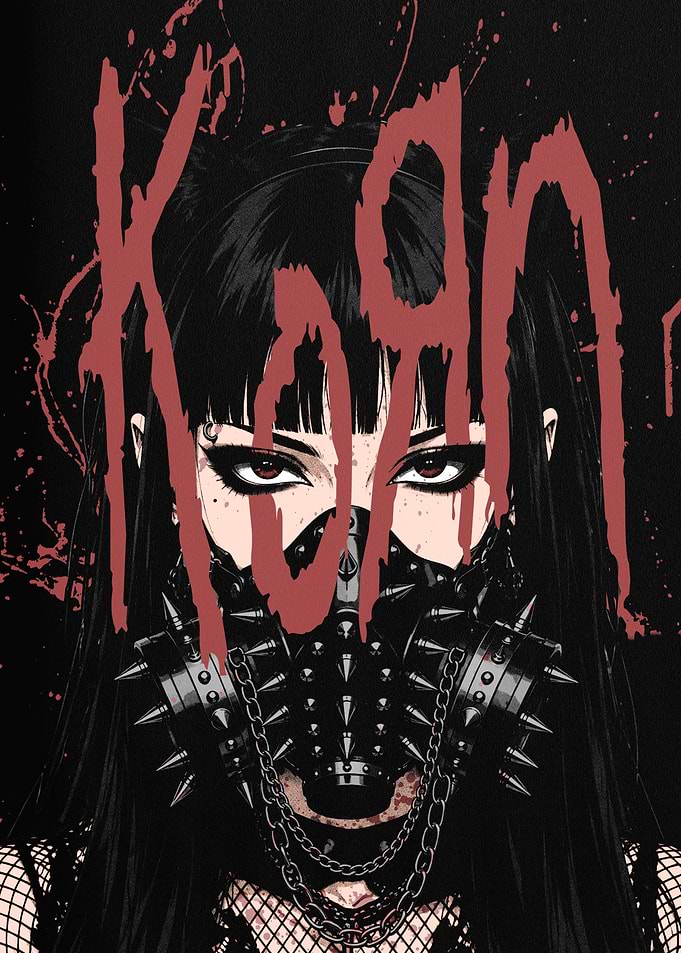 Korn Gothic Anime Style Poster
