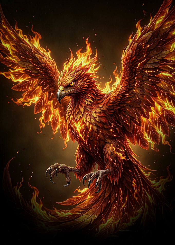 Phoenix the great firebird